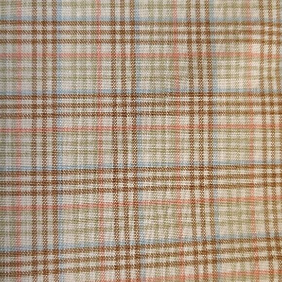 VTG Y2K Dockers Tan Pink Plaid High Rise Wide Leg Cropped Pants Size 14 - Picture 2 of 9